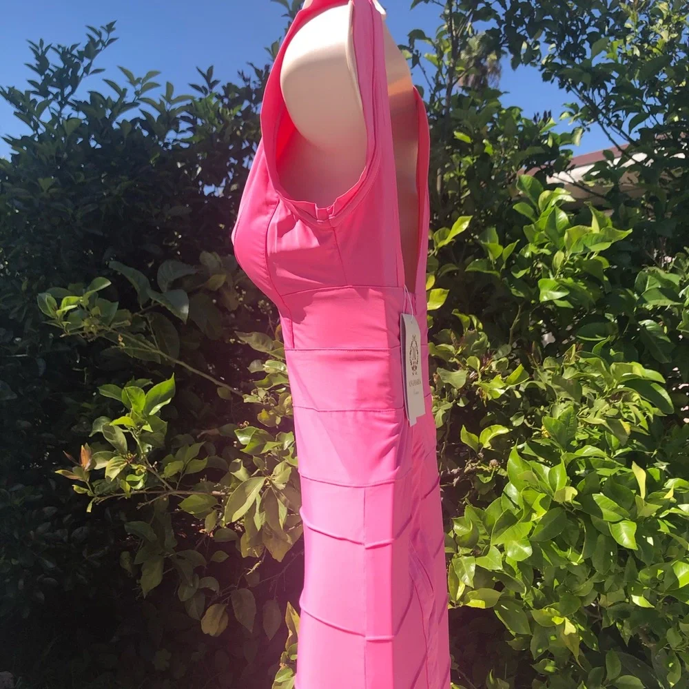 Pink AnaMaria Couture Mini Dress New with Tags - Picture 6 of 9